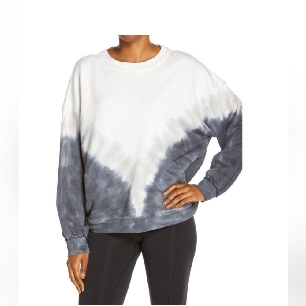 Free People Movement Metti Ombré Sweatshirt tie dye with pockets size XS women